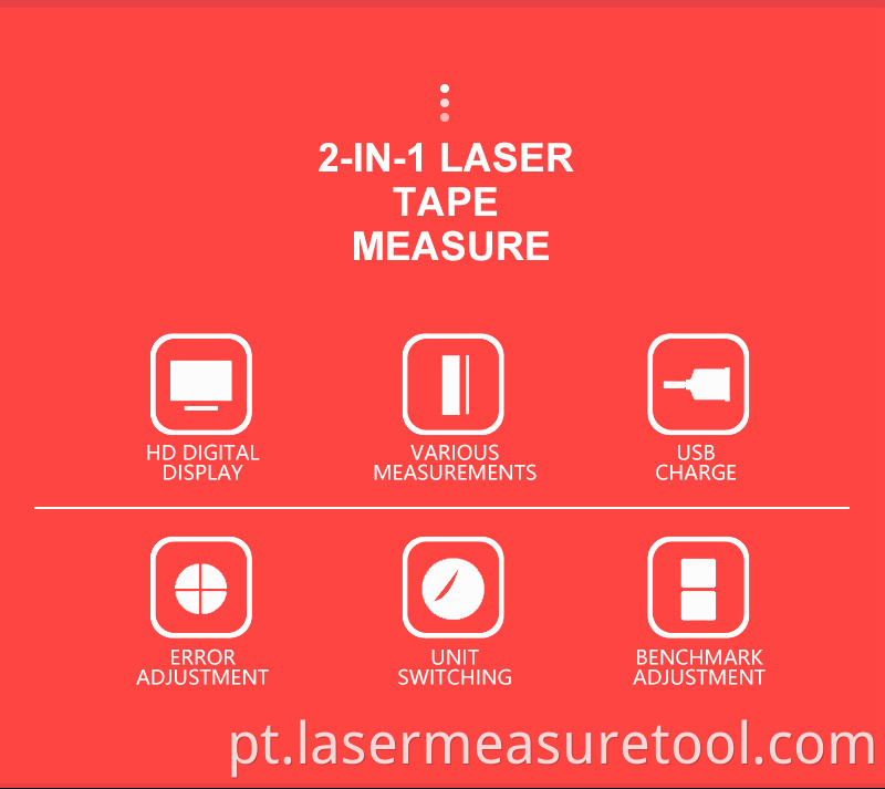 2 In 1 Laser Measuring Tape 2